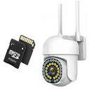 WI-FI megfigyelő kamera | Színes éjjellátó, mozgásérzékelő, PTZ, FFvideo vezérlés, 32GB kártya