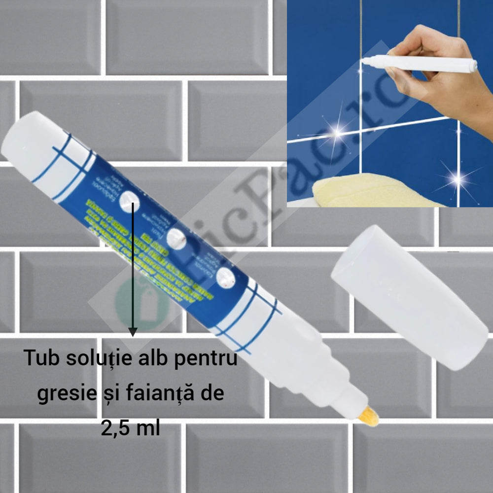 Permanent Marker Fugák Retusálásához Csempékhez és Járólapokhoz - Vízálló