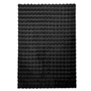 Műszőrme szőnyeg 3D Bubble Nordic design 180x230cm - Puha és bolyhos nappaliba és hálószobába, fekete