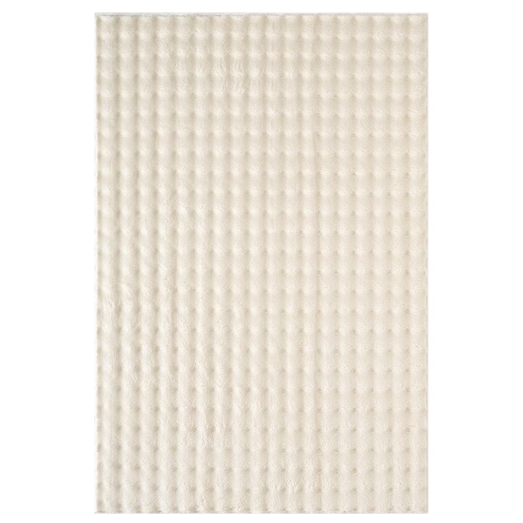 Műszőrme Szőnyeg 3D Bubble 180x230cm - Prémium Skandináv Design Nappaliba és Hálószobába - Krém