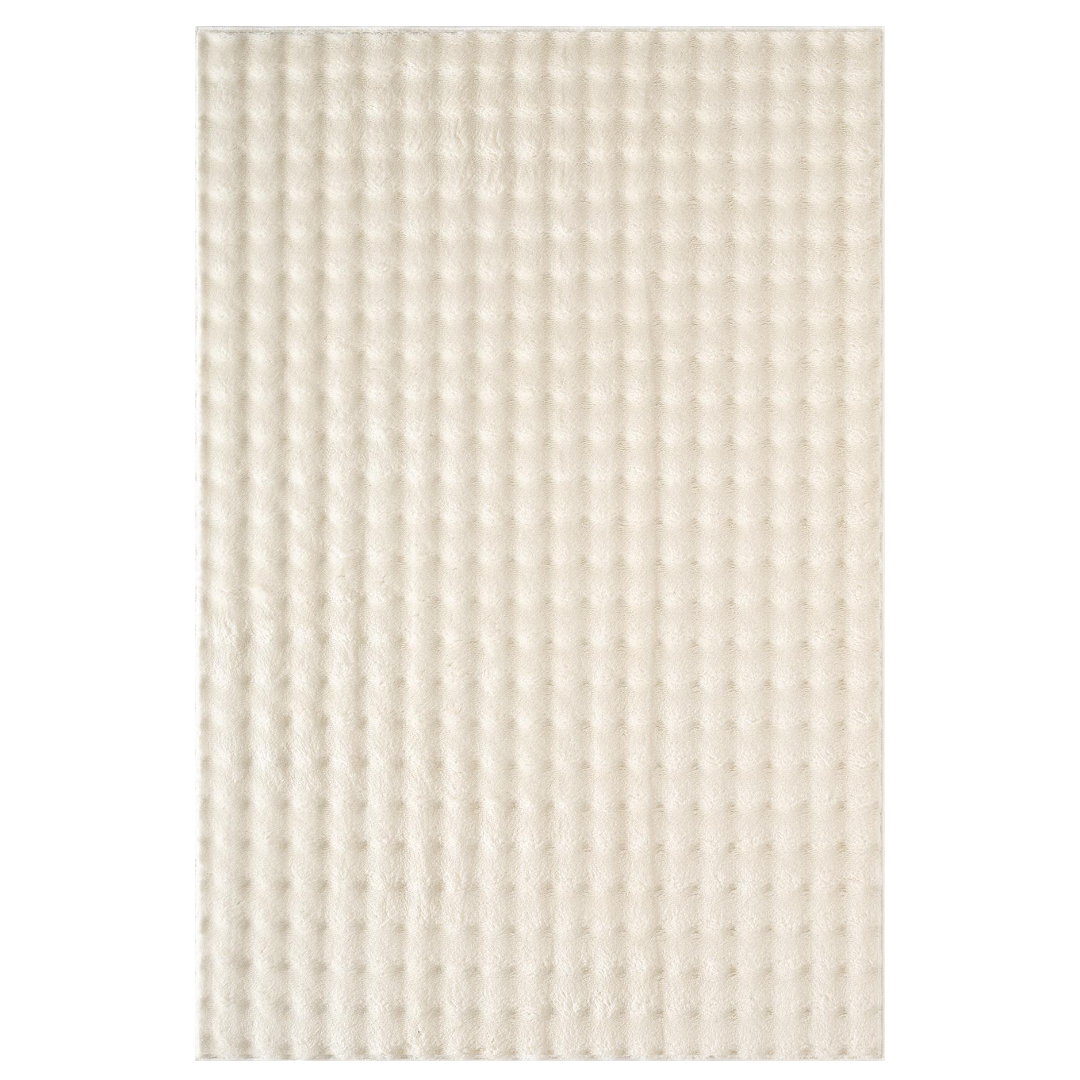 Műszőrme Szőnyeg 3D Bubble 180x230cm - Prémium Skandináv Design Nappaliba és Hálószobába - Krém