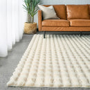 Műszőrme Szőnyeg 3D Bubble 180x230cm - Prémium Skandináv Design Nappaliba és Hálószobába - Krém