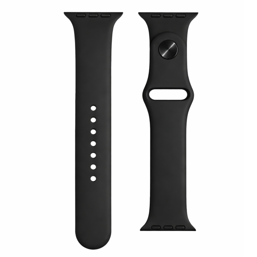 Prémium szilikon szíj 20mm - Univerzális okosórákhoz és klasszikus órákhoz - Elegáns fekete design