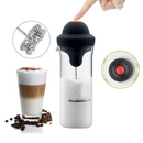 Elektromos tejhabosító 450 ml, hőálló üvegpohárral, sűrű és egyenletes habbal, ideális cappuccinohoz, lattéhoz és kávéhoz