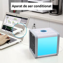 Készletkisöprés. Mini légkondicionáló párásítóval és USB csatlakozással, LED hangulatvilágítással