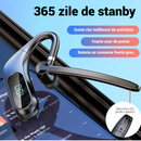 KJ12 vezeték nélküli Bluetooth headset, kihangosító mikrofonnal, 180°-os forgatás, LED kijelző, hosszú üzemidő, gyors csatlakozás, 10m hatótáv, fekete