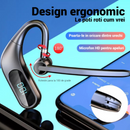 KJ12 vezeték nélküli Bluetooth headset, kihangosító mikrofonnal, 180°-os forgatás, LED kijelző, hosszú üzemidő, gyors csatlakozás, 10m hatótáv, fekete
