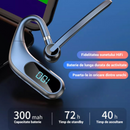 KJ12 vezeték nélküli Bluetooth headset, kihangosító mikrofonnal, 180°-os forgatás, LED kijelző, hosszú üzemidő, gyors csatlakozás, 10m hatótáv, fekete