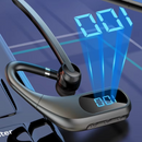 KJ12 vezeték nélküli Bluetooth headset, kihangosító mikrofonnal, 180°-os forgatás, LED kijelző, hosszú üzemidő, gyors csatlakozás, 10m hatótáv, fekete
