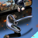 KJ12 vezeték nélküli Bluetooth headset, kihangosító mikrofonnal, 180°-os forgatás, LED kijelző, hosszú üzemidő, gyors csatlakozás, 10m hatótáv, fekete