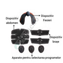 Teljes EMS Elektrostimulációs Készlet - 5 Fitness Készülék Hasra, Karra és Fenékre 10 Intenzitással