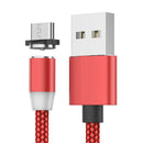 Mágneses 3in1 töltőkábel LED-del - Lightning, USB-C, Micro USB - iPhone/Android kompatibilis