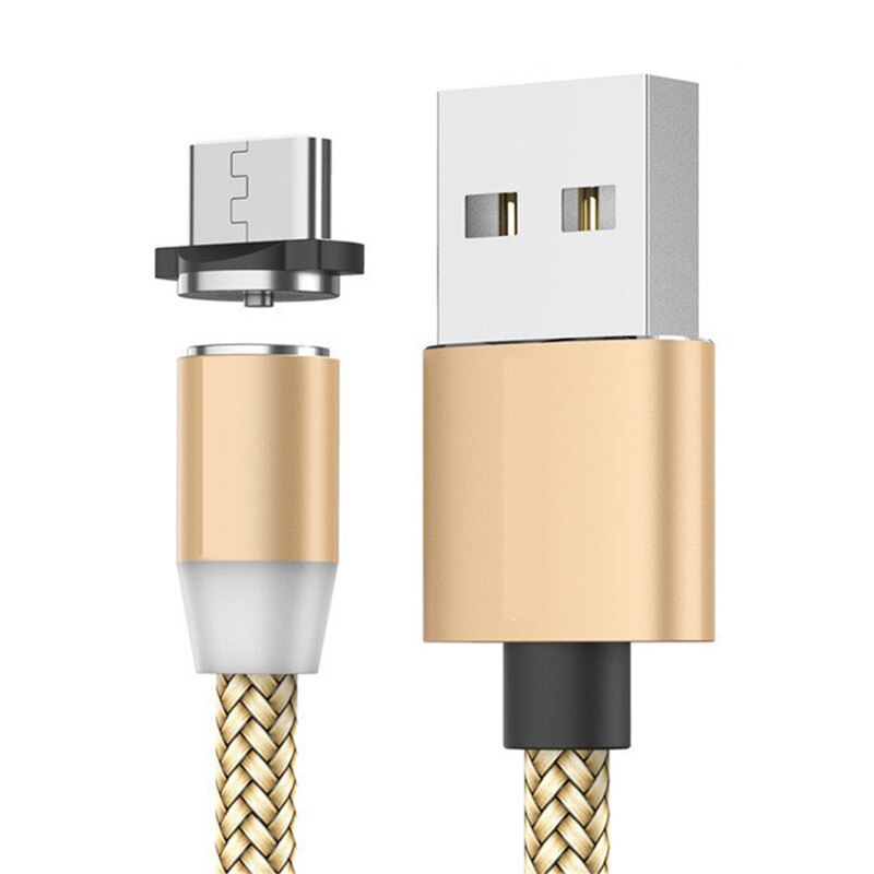 Mágneses 3in1 töltőkábel LED-del - Lightning, USB-C, Micro USB - iPhone/Android kompatibilis