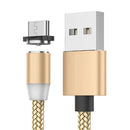 Mágneses 3in1 töltőkábel LED-del - Lightning, USB-C, Micro USB - iPhone/Android kompatibilis