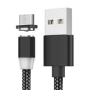 Mágneses 3in1 töltőkábel LED-del - Lightning, USB-C, Micro USB - iPhone/Android kompatibilis