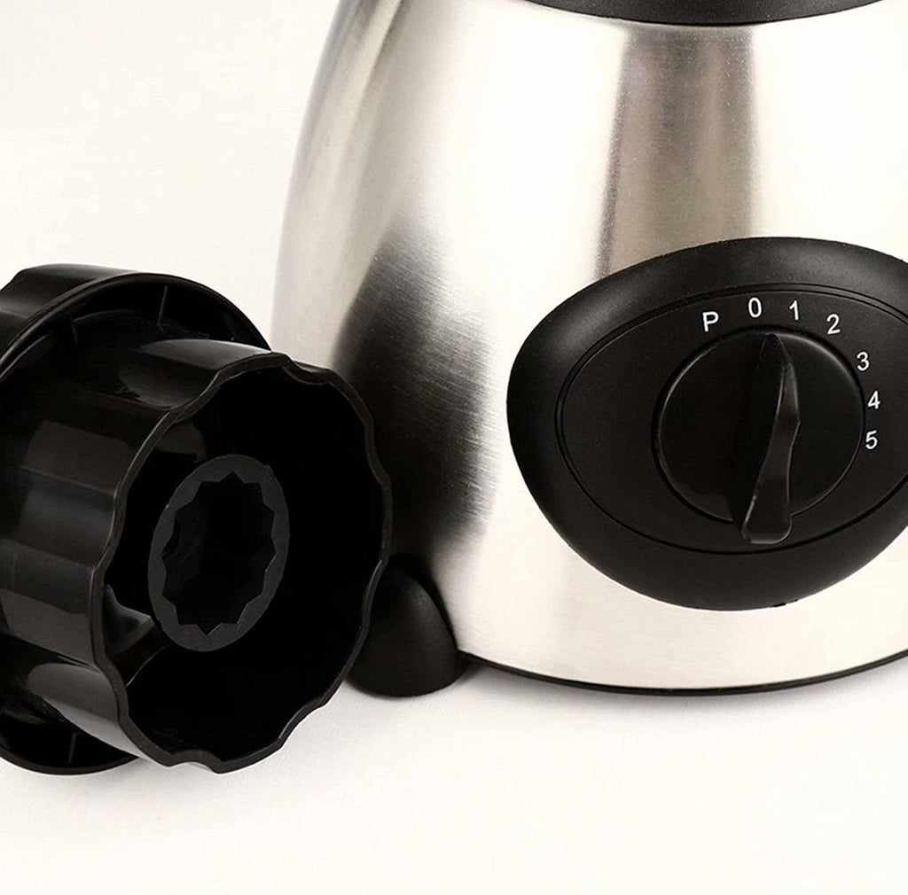 2 az 1-ben elektromos turmixgép darálóval | 1.5L | 650W | 5 sebesség + Pulse funkció | Rozsdamentes acél pengék | Turmixolás, Smoothie, Jégaprítás