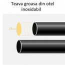 Dupla Ruharendező Állvány | 40 Akasztó + 6 Pár Cipő Tartó | Korrózióálló Rozsdamentes Acél