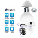 355°-os Full HD WiFi izzó kamera panoráma szöggel, mozgásérzékelővel és kétirányú audio funkcióval