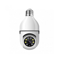 355°-os Full HD WiFi izzó kamera panoráma szöggel, mozgásérzékelővel és kétirányú audio funkcióval