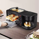 3 az 1-ben elektromos reggelizőgép - kávéfőző, kenyérpirító és tapadásmentes grill