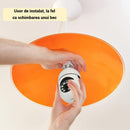 2 db WiFi izzó típusú megfigyelő kamera szett 355°-os Full HD panoráma látószöggel, mozgásérzékelővel és kétirányú audio funkcióval