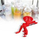 Kézi paradicsom- és gyümölcsprés lé és pép készítéséhez – asztalra rögzíthető, kézi hajtókarral és rozsdamentes acél szűrővel