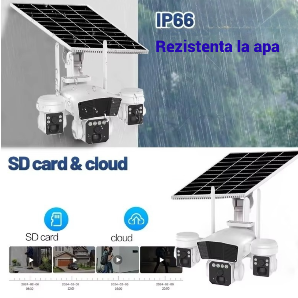 4G TL3 napelemes megfigyelő kamera 1 PIR érzékelővel, 12000mAh akkumulátorral, éjjellátó funkcióval, 7,5W, OKAM Pro vezérléssel