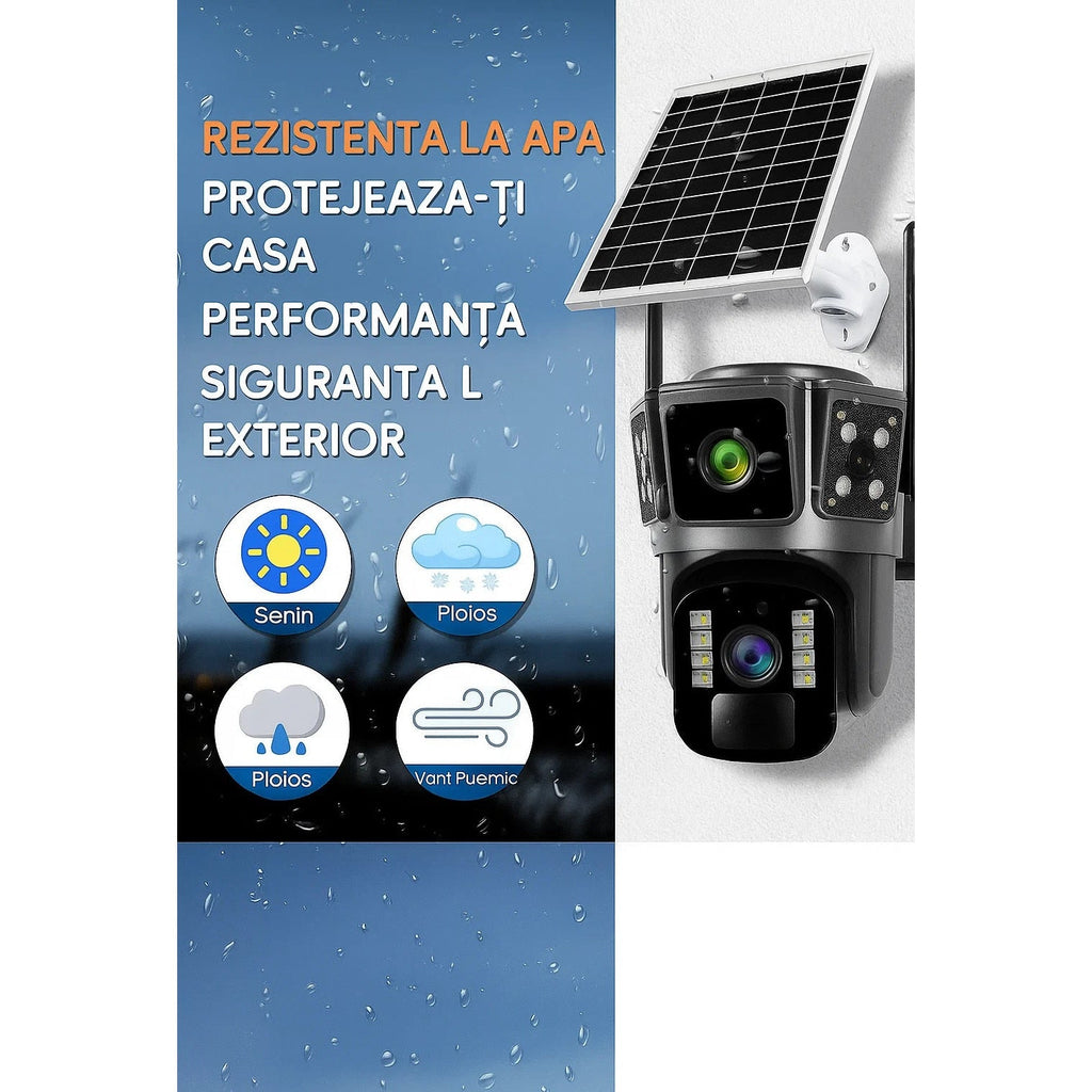 Napenergiás megfigyelő kamera, 4G kapcsolat, színes éjjellátó, 32GB memóriakártya ajándékba