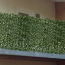 Mesterséges sövény realisztikus levelekkel, könnyen szerelhető, kültéri és beltéri dekorációhoz, 1m x 3m